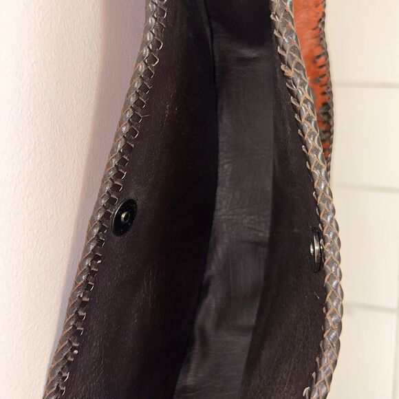 NEW Handmade Dyed Cowhide Leather Cossbody Purse Steer Cow Western Texas Univ - Picture 10 of 14